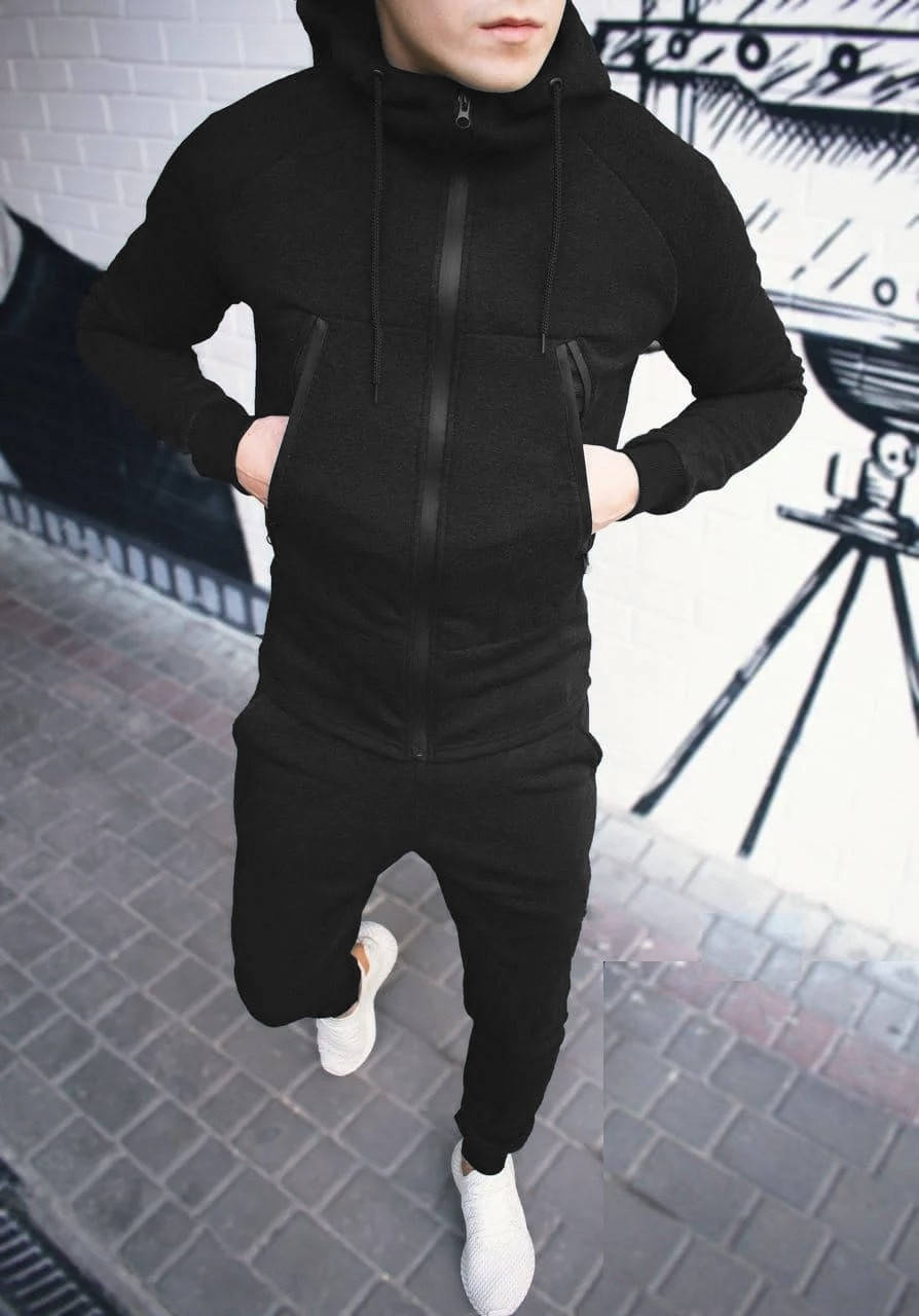 

Мужской спортивный костюм "Black" черный