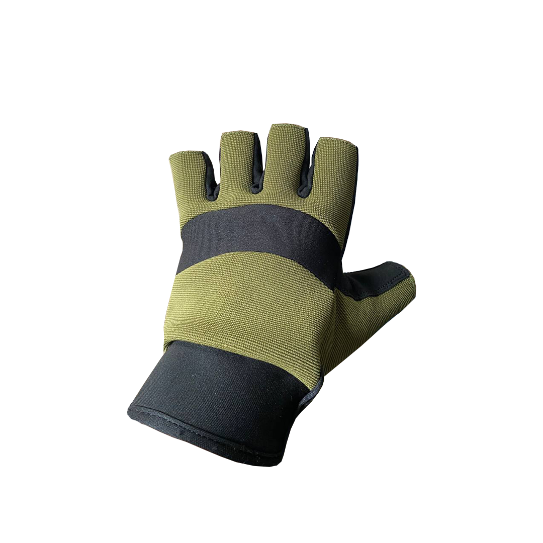 

Рукавиці тактичні Tactical army gloves без пальців зелені XL