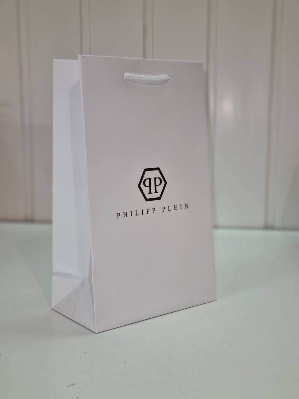 

Пакет бумажный Philipp Plein Филип Плеин 15*25*8,5см, Белый