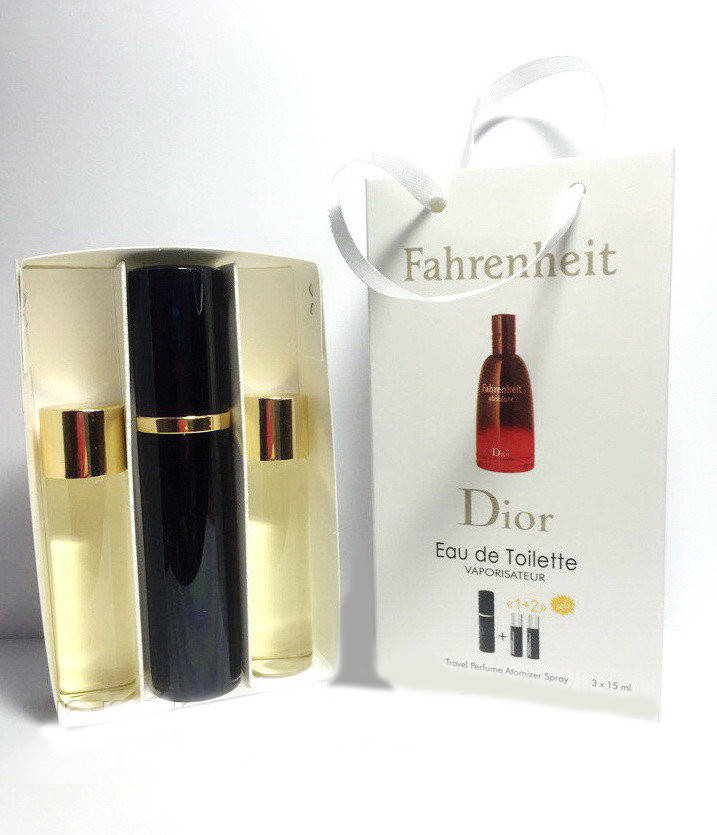 

Туалетная вода Christian Dior Fahrenheit Absolute eau de toilette в подарочной упаковке 3х15ml