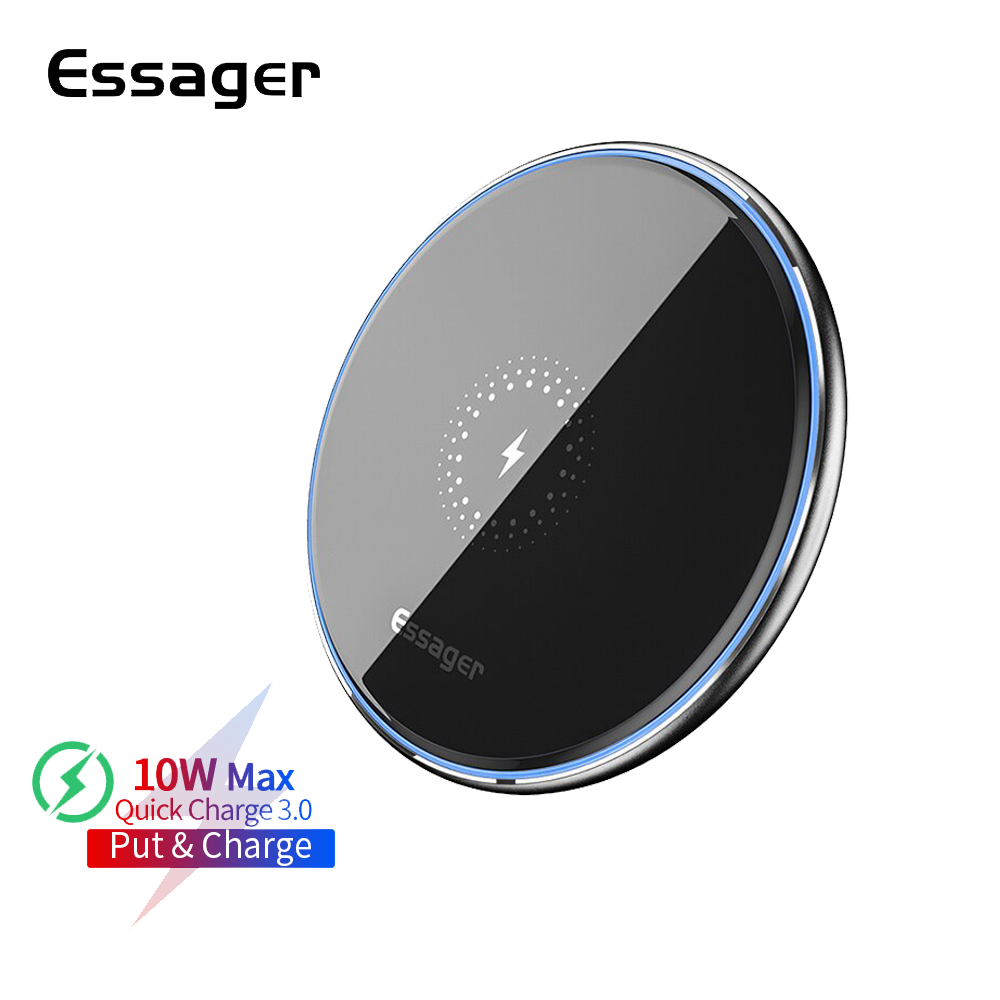

Беспроводное зарядное устройство ESSAGER Charge Wireless black, Черный