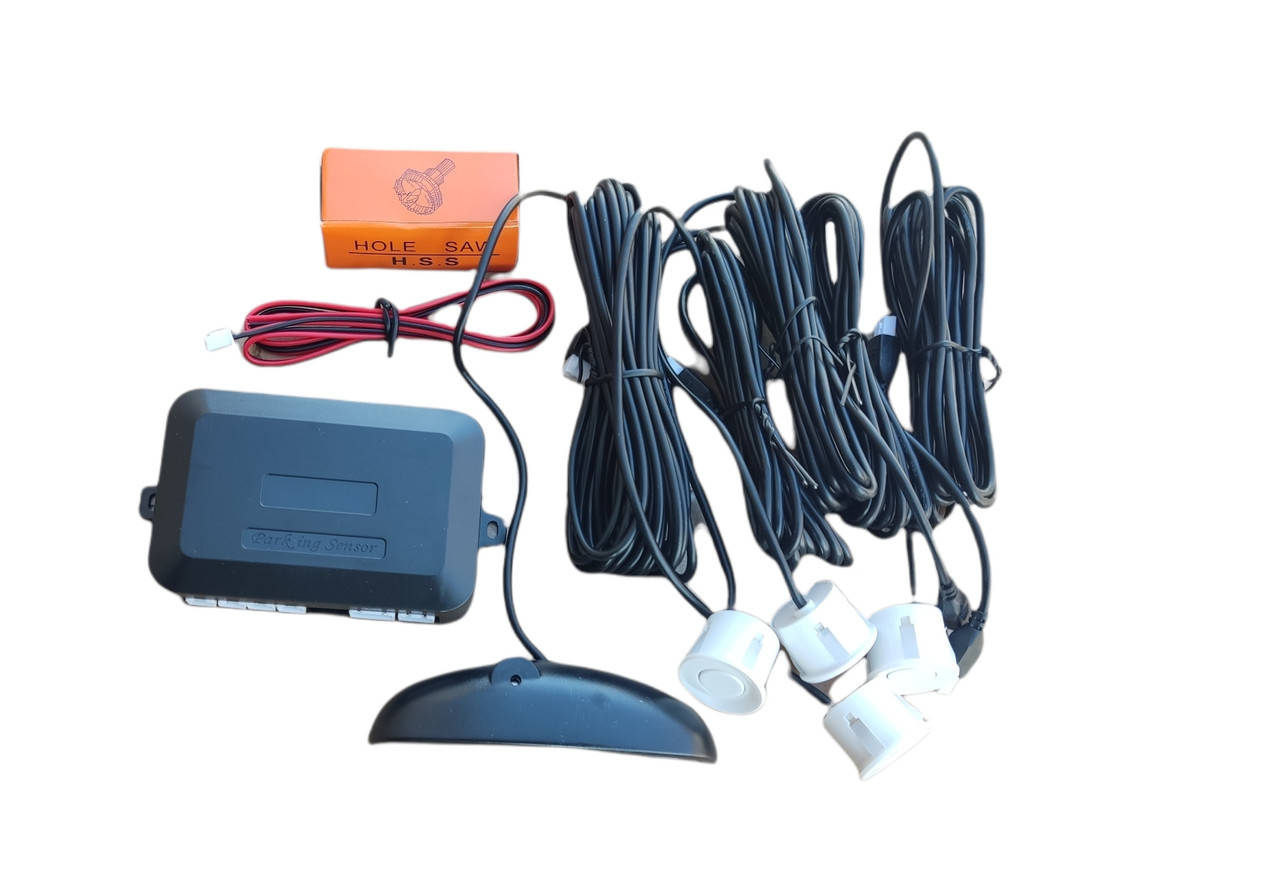 

Парктроник Assistant Parking Sensor System 4 датчика диаметр 22 мм. Цвет белый