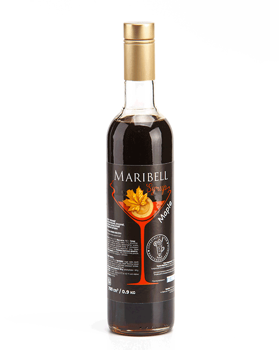 

Сироп коктейльный Maribell Кленовый 700 мл для коктейлей и кофе безалкогольный Марибель