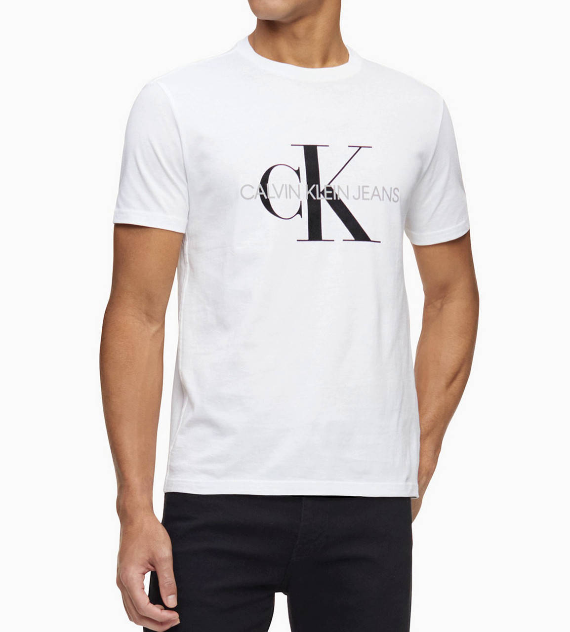 

Белая футболка Calvin Klein CK Logo футболки Кельвин Кляйн унисекс мужская женская