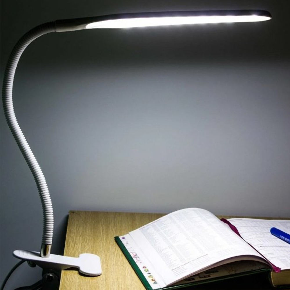 

Настольная LED лампа на прищепке / Настольная светодиодная лампа USB, Белый
