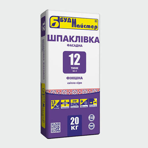 

Буд Мастер Шпаклевка фасадная стартовая (белая) ТИНК-21 3 кг, Белый