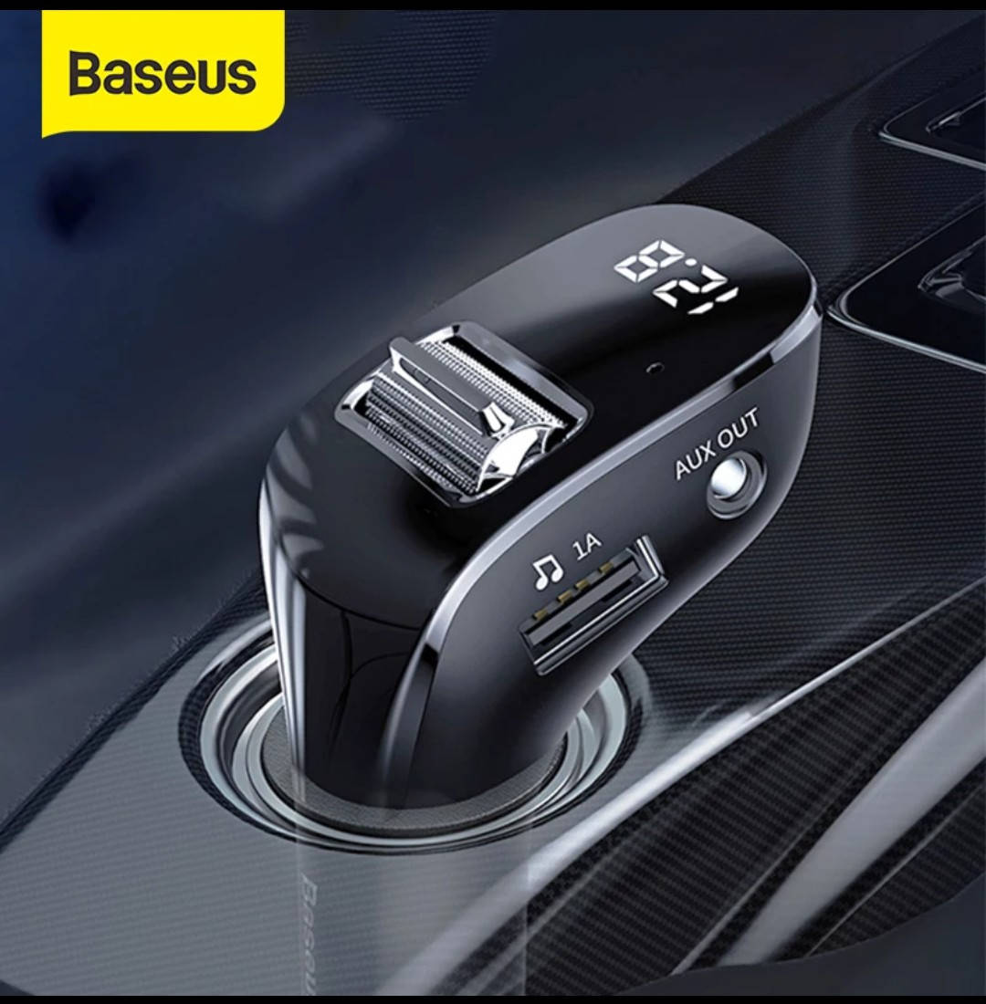 

Baseus Автомобильный адаптер радио AUX Bluetooth / FM-трансмиттер