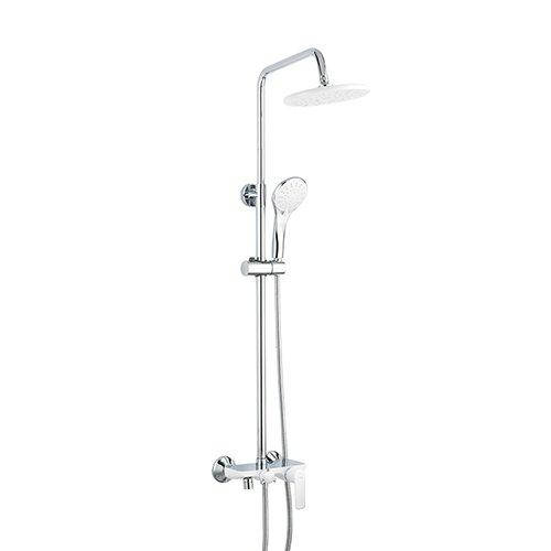 

F2431 Душовая система лат,корпус 3 фунции белый/хром Frap 1/4