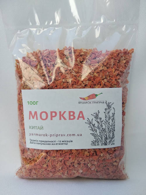 

Морковь резаная 3*3, 100г
