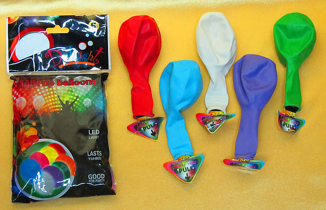 

Светящиеся шары для запуска в небо,набор со светодиодом, мигающие, 5 шт