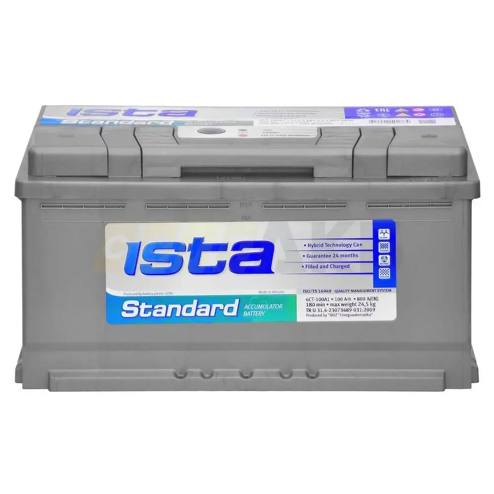 

Аккумулятор автомобильный Ista 6СТ-100 AзE Standard