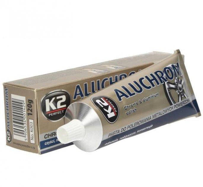 

Полироль для хрома K2 ALUCHROM 120г. Паста абразированая К2 Алахром