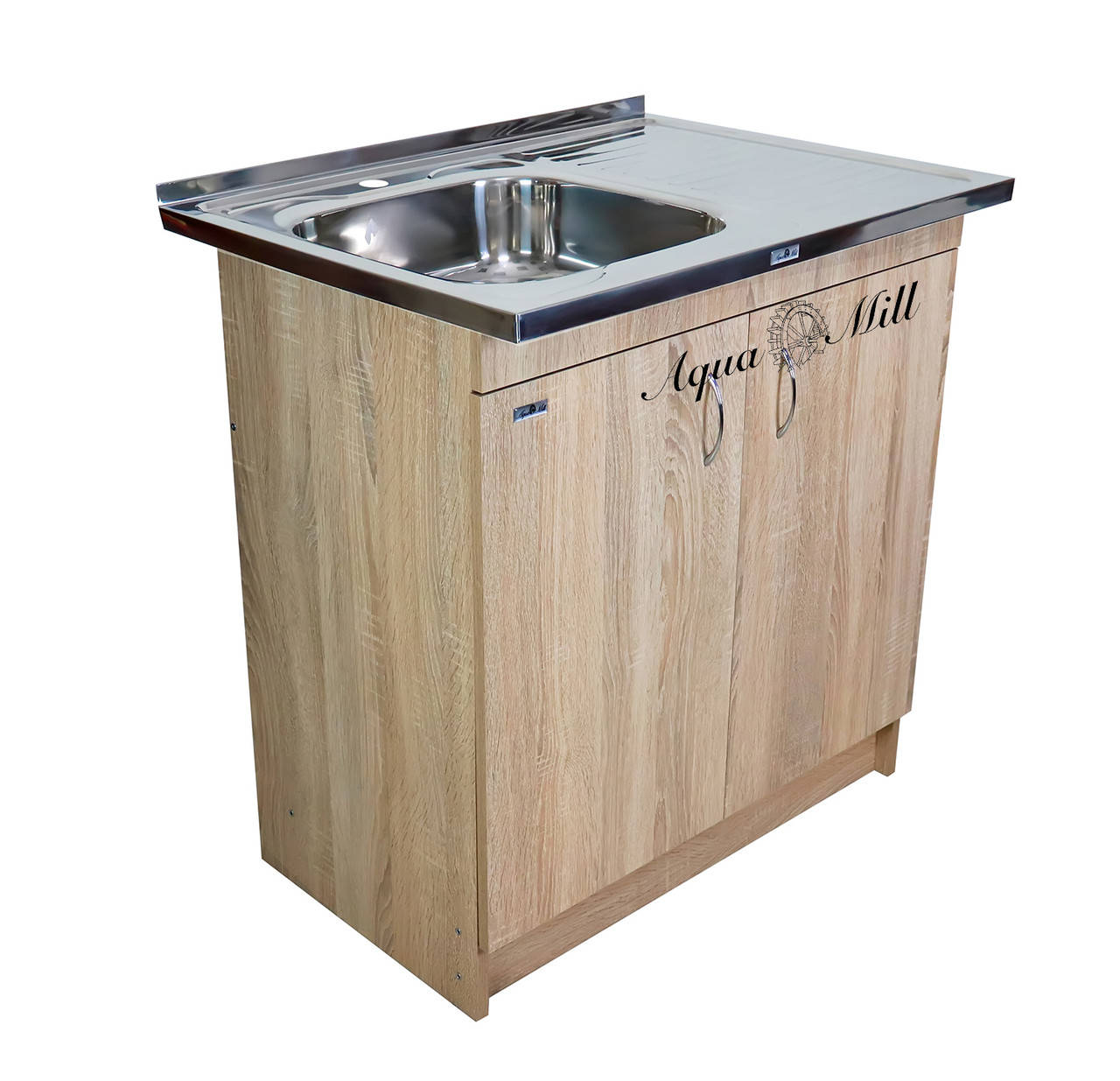 

Мойка с тумбой 60х80см люкс дуб сонома (правая, левая), Бежевый