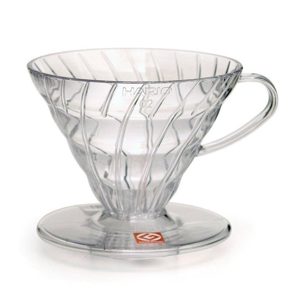 

Пуровер Hario V60 02 прозрачный пластиковый для заваривания фильтр кофе на 1-4 чашки
