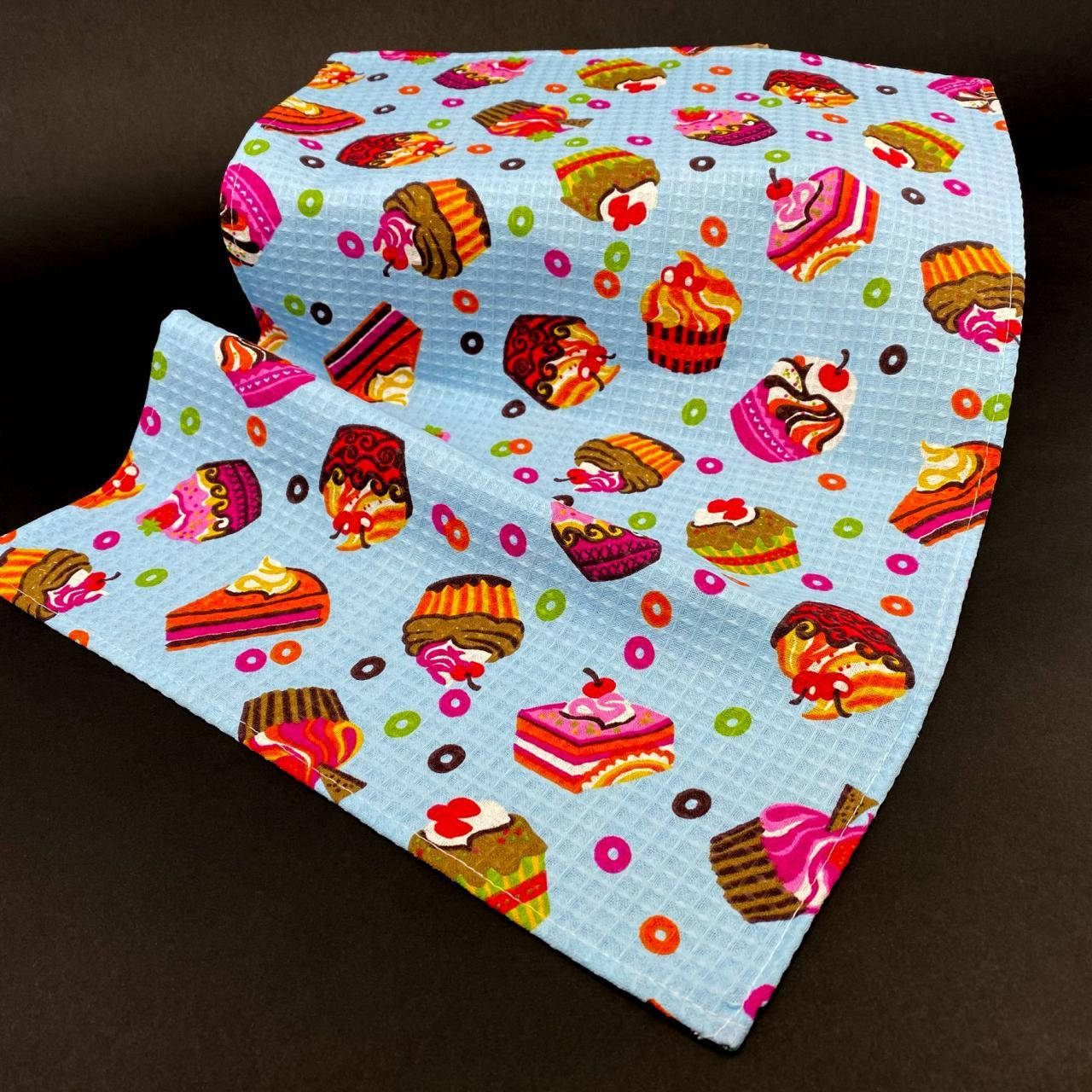 

Полотенце вафельное маленькое "Пироженое" Узбекистан (от 10 штук)