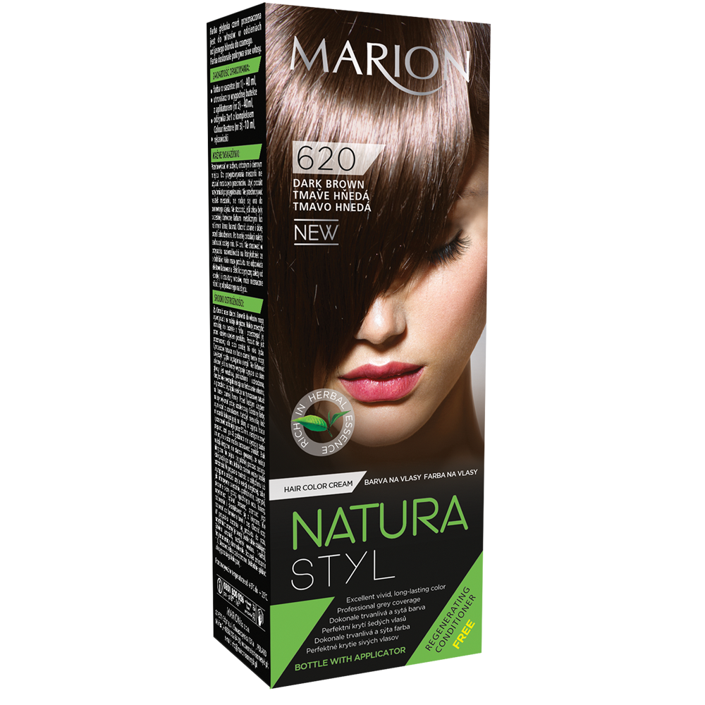 

Фарба для волосся Marion Natural Styl 620 Темно-коричневий 40/40/10 мл (4118028)