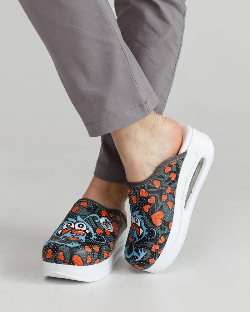 

Медицинская обувь сабо "Black monkey" с подошвой AirMax (с черной / белой подошвой)