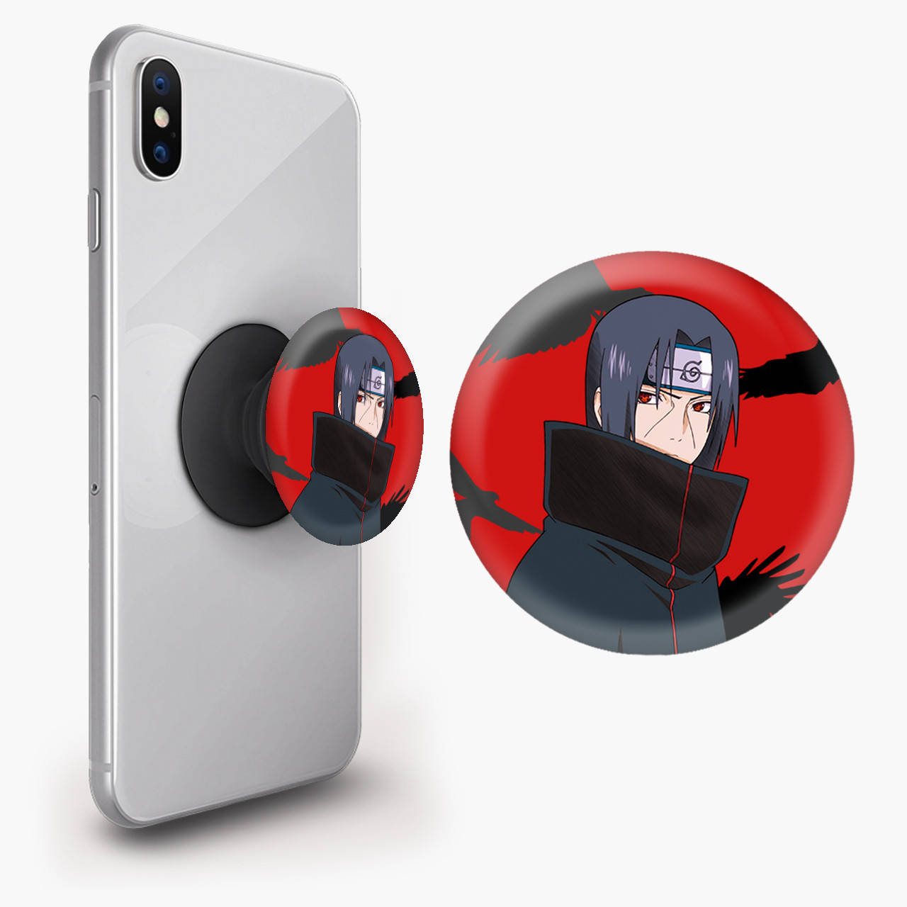 

Попсокет (Popsockets) держатель для смартфона Итачи Учиха (Itachi Uchiha) (8754-2821) Черный