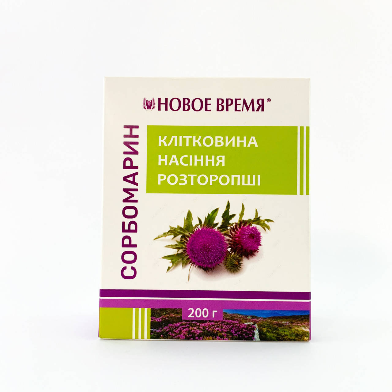 

Клетчатка семян расторопши Сорбомарин, 200 г, Новое Время