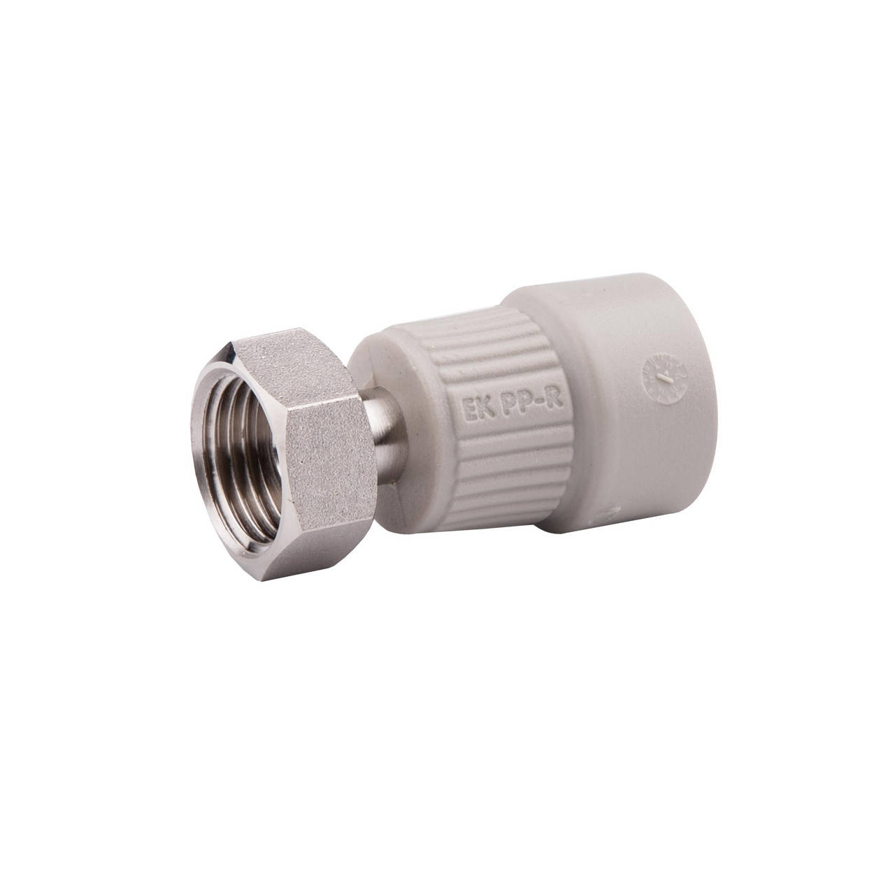 

Муфта Wavin Ekoplastik с накидной гайкой и металлической вставкой 20x1/2", Серый
