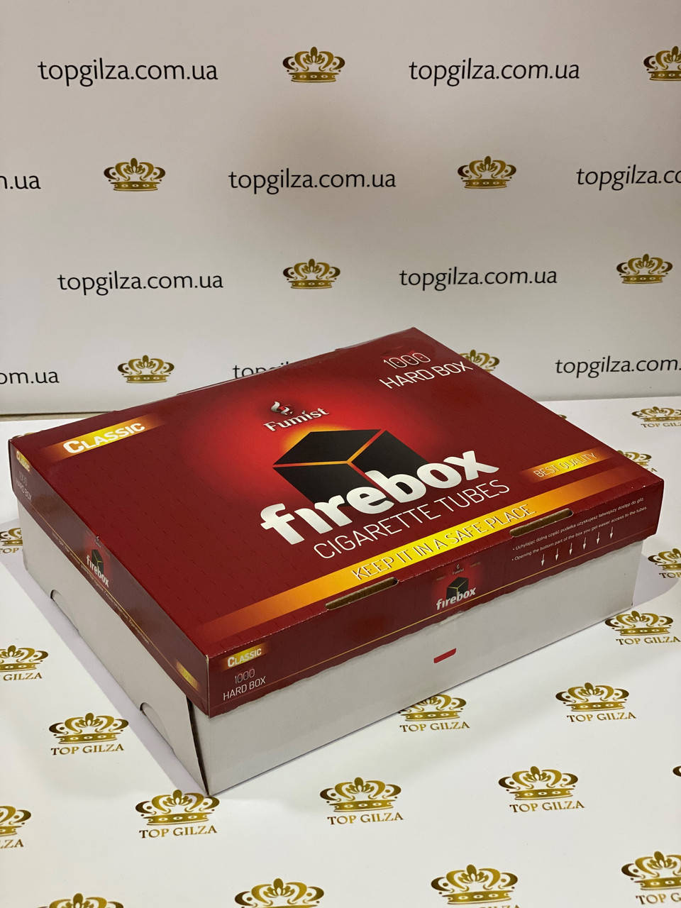

Сигаретные гильзы для самокруток с фильтром Firebox (Фаербокс) Classic 1000 шт