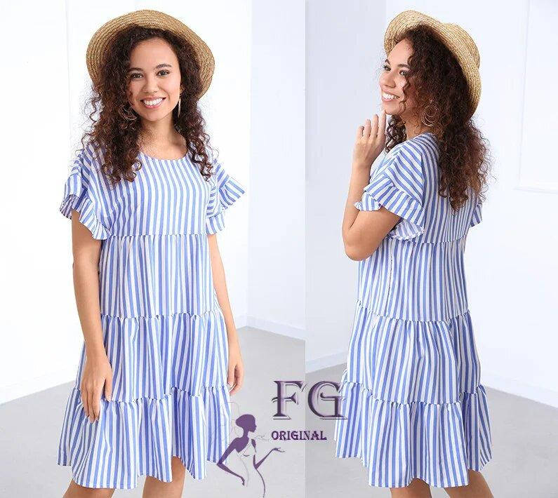 

Летний свободный сарафан для женщин