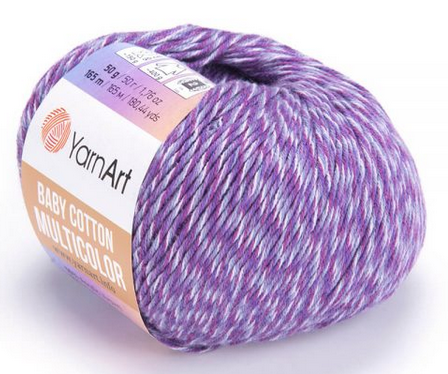 

Пряжа Baby cotton Multicolor Yarnart-5218