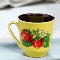 

Кружка "Жёлто-коричневая" с деколью, ягоды, 300 мл, микс