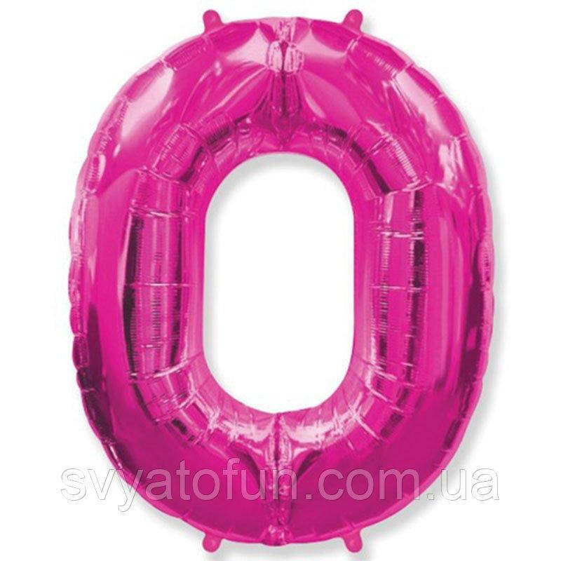 

Фольгированный шар цифра "0" фуксия 40" FlexMetal
