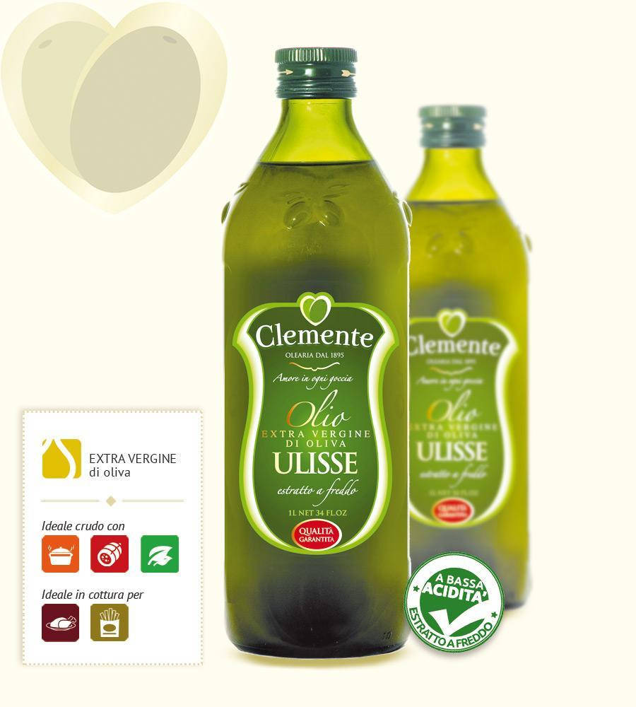 

Масло оливковое Extra Virgin 1л Ulisse EU Clemente Италия