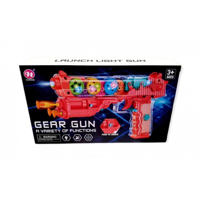 

Игрушка Пистолет музыкальный, світиться, стреляет присосками, арт. CT 201