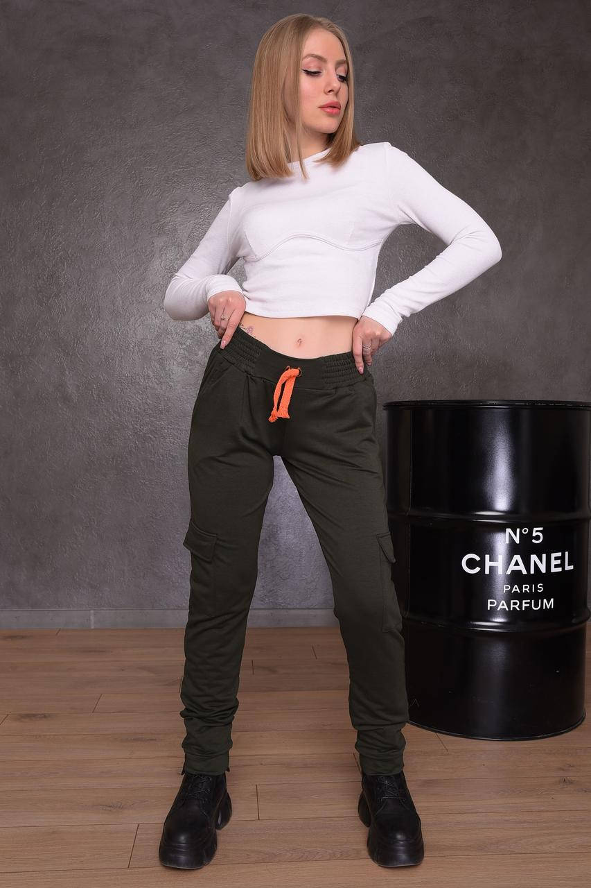 

Спортивные штаны женские хаки Sport 143319M