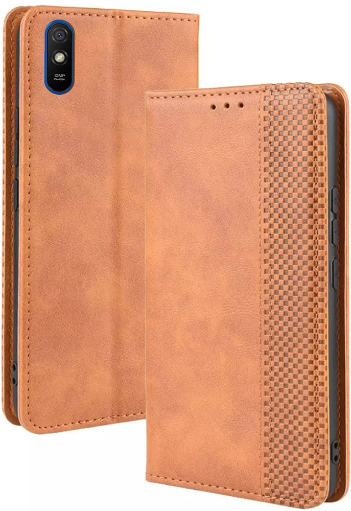

Чехол книжка RetroLine Xiaomi Redmi 9A (Сяоми Ксиаоми Редми 9А), Коричневый