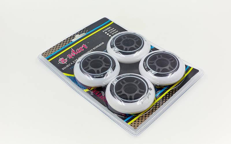 

Колеса для роликов (4шт) ZELART SK-4451 (колесо PU, р-р 80х24мм, без подшипников)