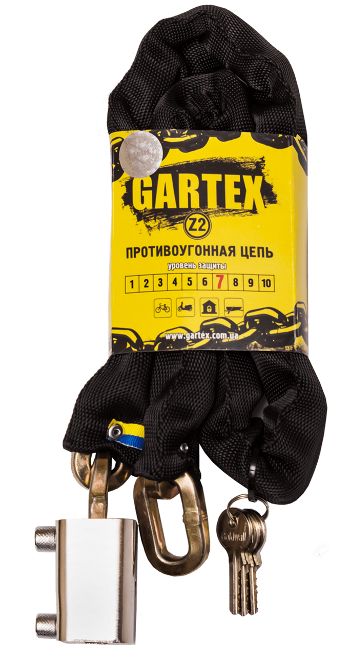 

Противоугонная цепь GARTEX Z2-800-002 (толщина цепи 8мм)