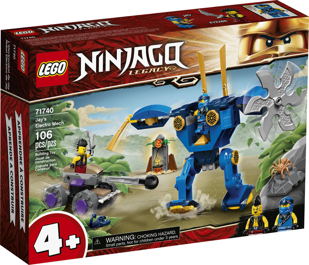 

LEGO ЛЕГО Ninjago Электрический робот Джея 71740