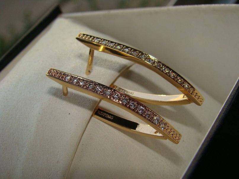 

Серьги мед золото