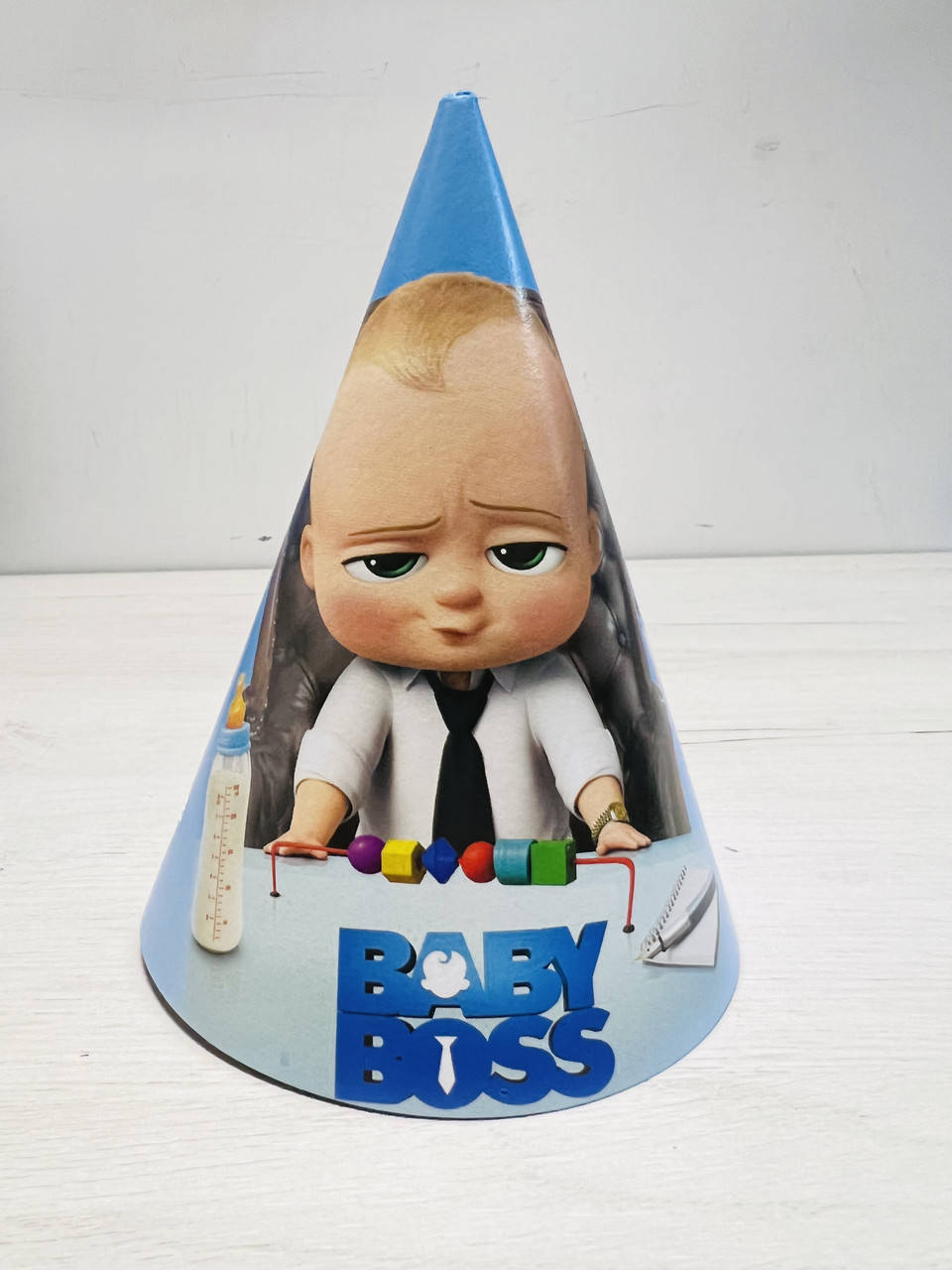 

Колпачки праздничные "Babу Boss / Босс молокосос за столом", 10 штук, Разные цвета