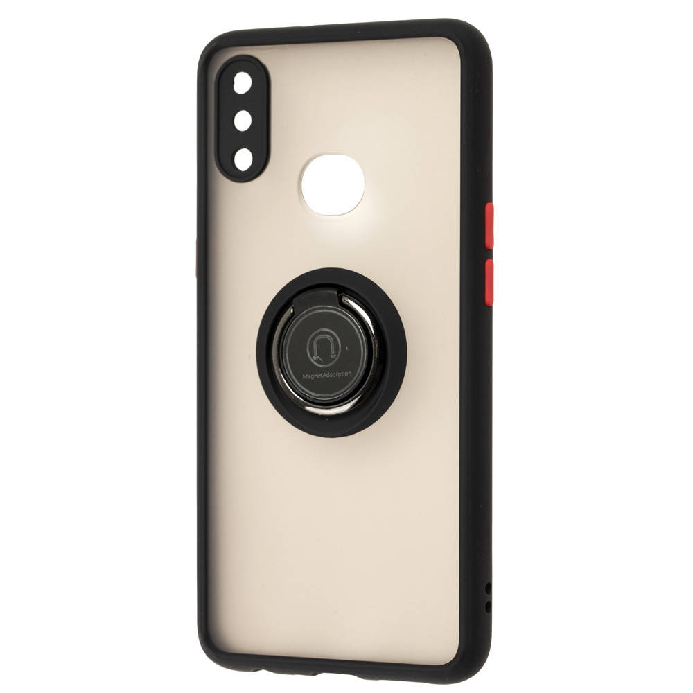 

Противоударный чехол GKK LikGus Magnetic Ring с подставкой для Samsung Galaxy A10s 2019 A107 Black, Черный