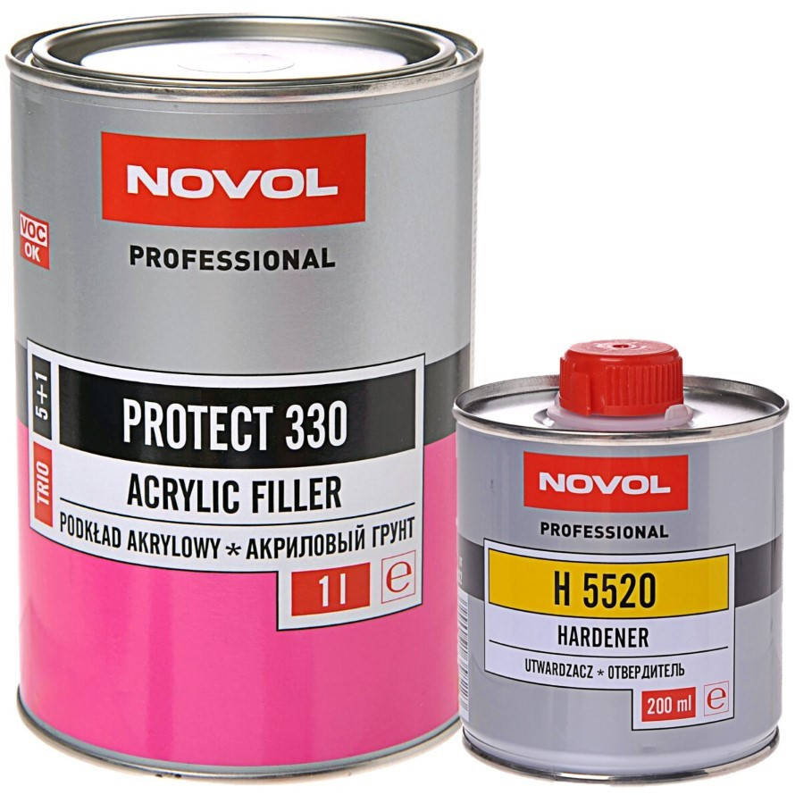 

Акриловый грунт Novol PROTECT 330 TRIO 5+1 1л черный с отвердителем 0.2л