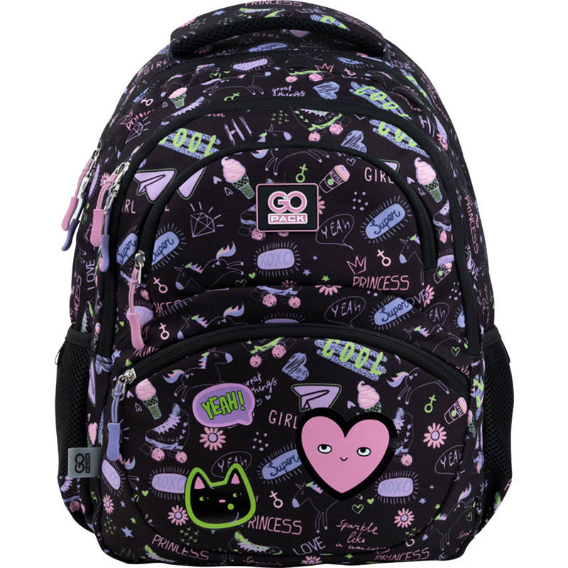 

Рюкзак школьный GoPack Education 175 Cool princess/One like GO22-175M-5 550 г 39x29.5x12 см принт