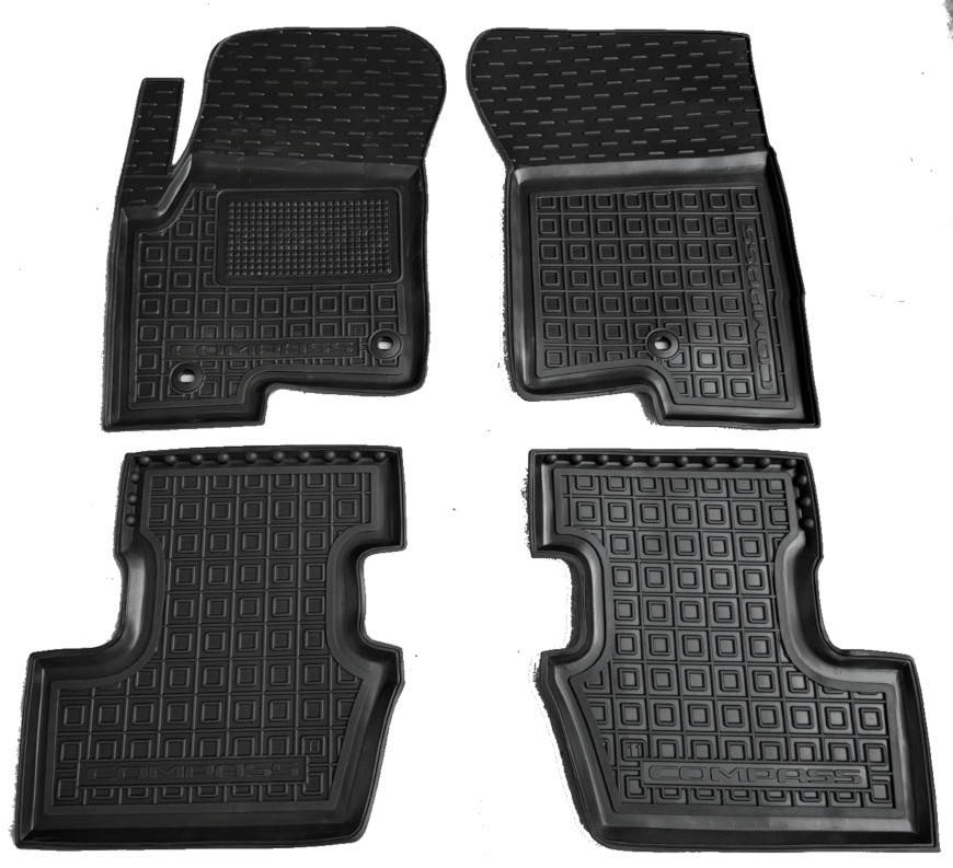 

Полиуретановые коврики в салон Jeep Compass 2006->, 4 шт. (Avto-Gumm), Черный