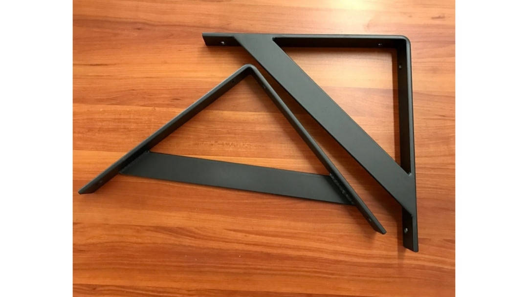 

Кронштейн 250 мм Крепление для полки на стену Металлические крепления для полок Полкодержатель Лофт Консоль