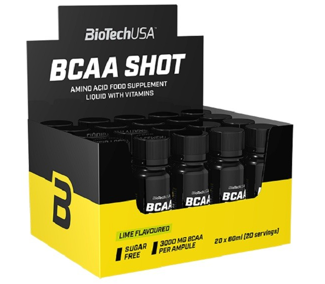 

Аминокислоты БЦАА Biotech USA BCAA Shot - zero carb 20*60 ml