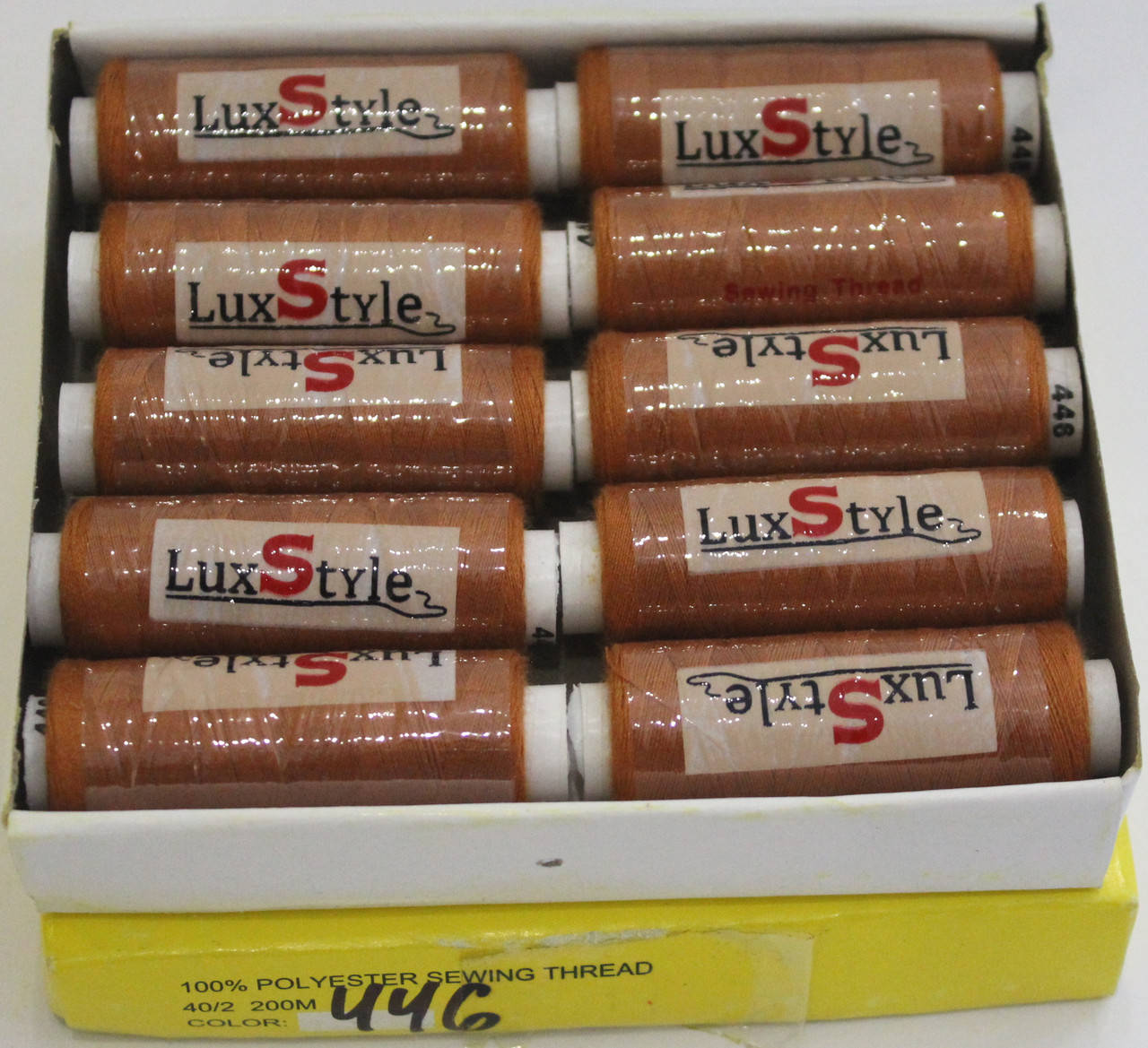 

Нитки швейные LuxStyle 40/2-200м (100% полиэстeр) №446, Разные цвета