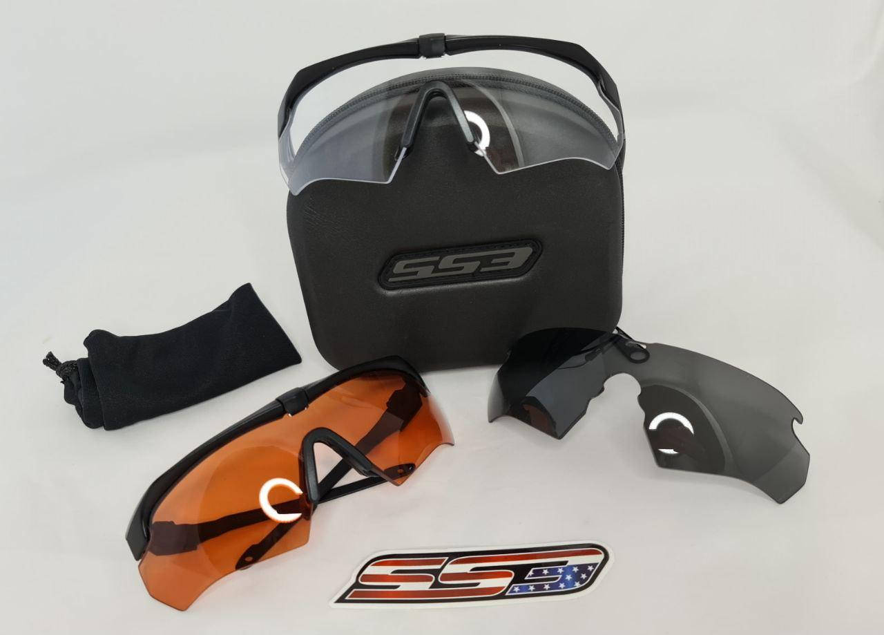 

Тактические очки ESS CROSSBOW & SUPPRESSOR w/clear, smoke gray, w/hi-def copper (дужки 2 пары + линзы 3 шт)