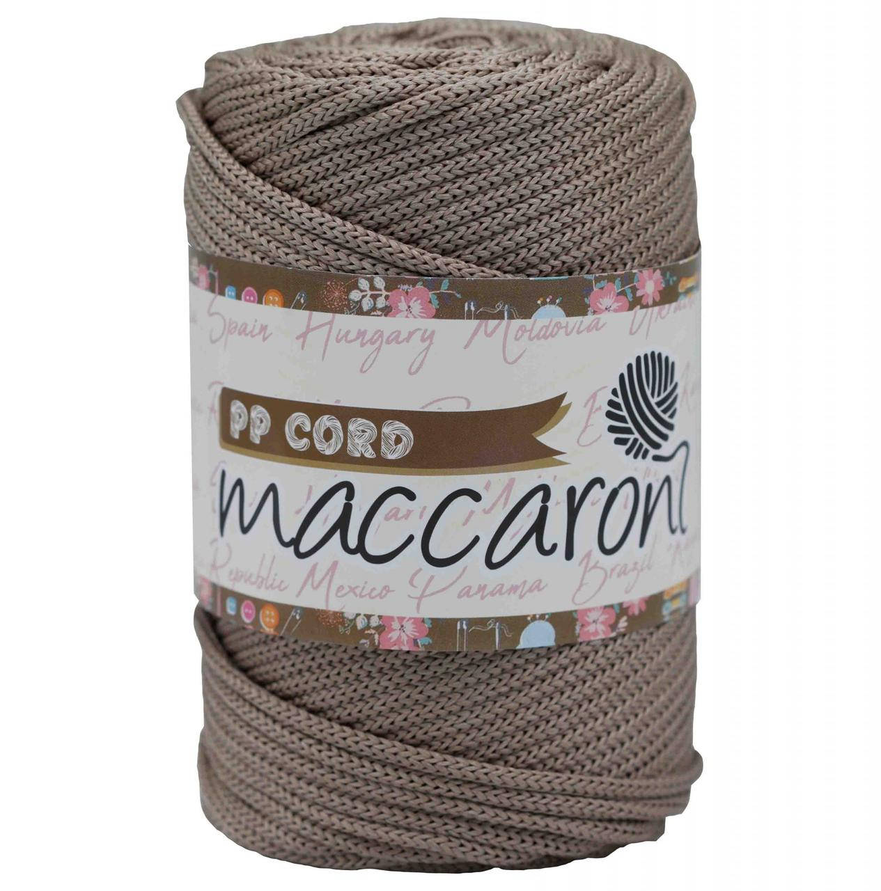 

Полипропиленовый шнур Maccaroni PP Cord 5 mm ,капучино, Бежевый
