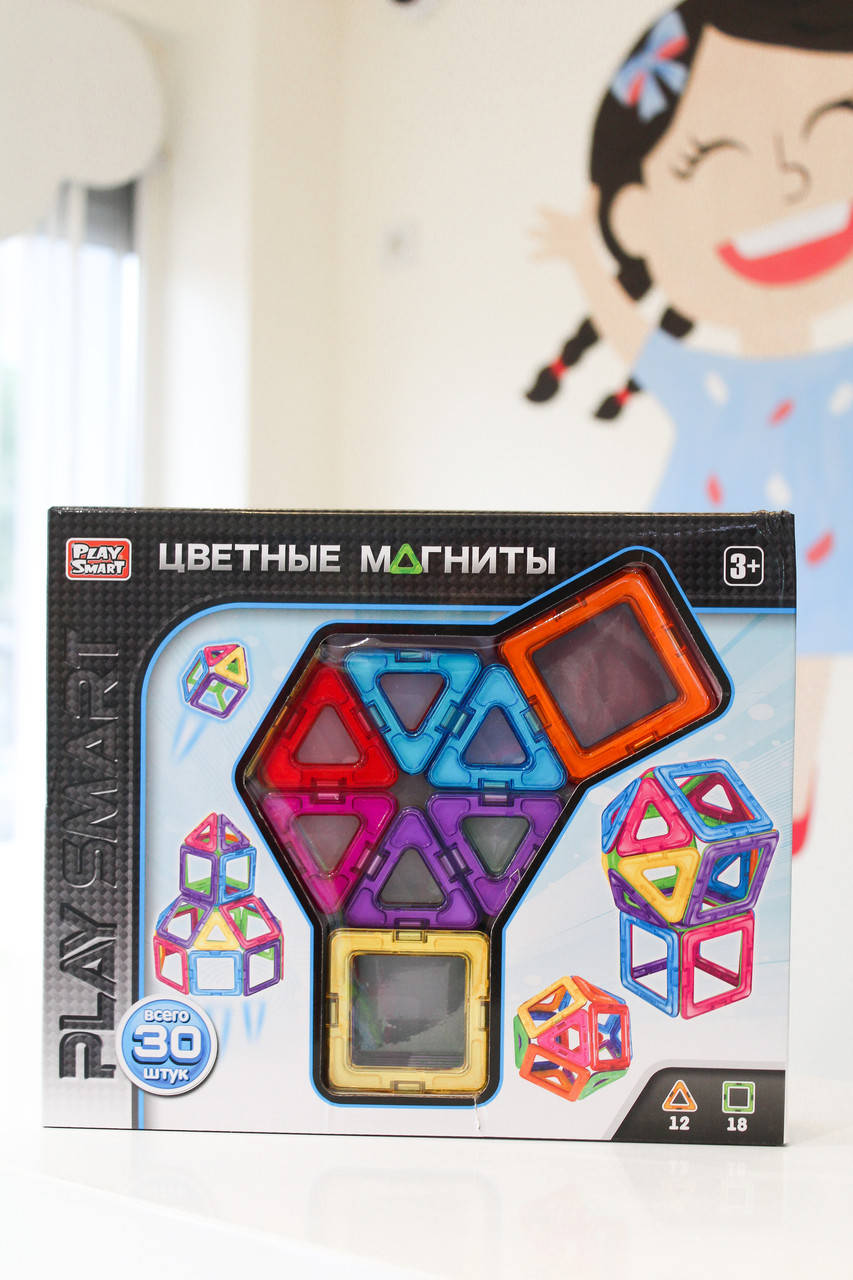 

Магнитный конструктор Play Smart 2427 на 30 деталей