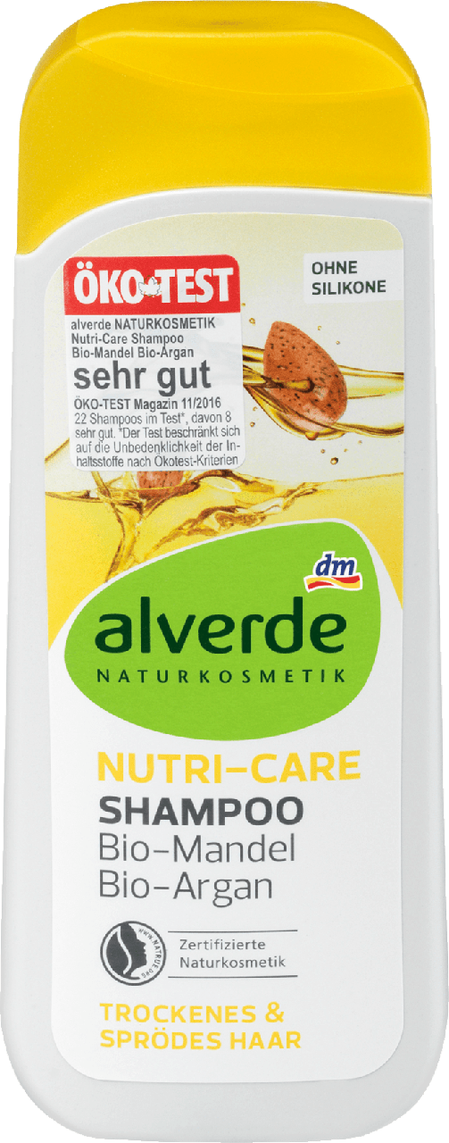 

Шампунь alverde NATURKOSMETIK Nutri-Care mit Bio - Argan & Mandelöl, 200 ml