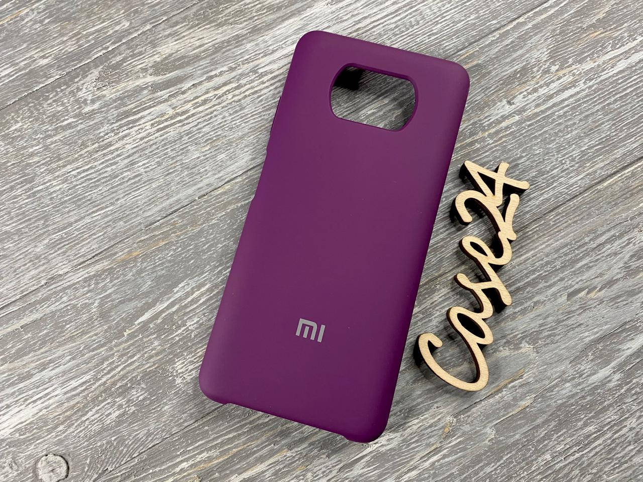 

Чехол Soft touch для Xiaomi Poco X3 NFC (8 цветов) баклажановый